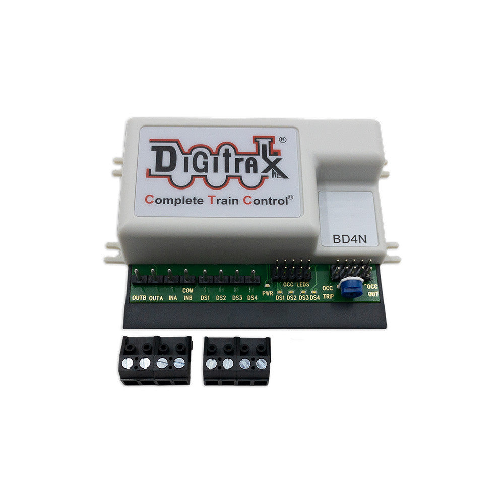 Digitrax BD4N All Scale DCC 4-Block High-Sensitivity Occupancy Detector