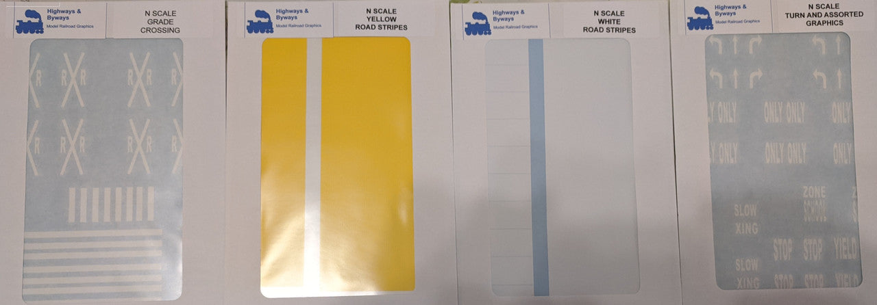 71-1234 N Scale Highways & Byways Graphic Decals Set - Part # 71-1234