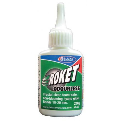 High - end Deluxe Materials AD46 - Roket Odourless Cyanoacrylate Adhesive (All Scales Applicable) Part Number 806 - AD46