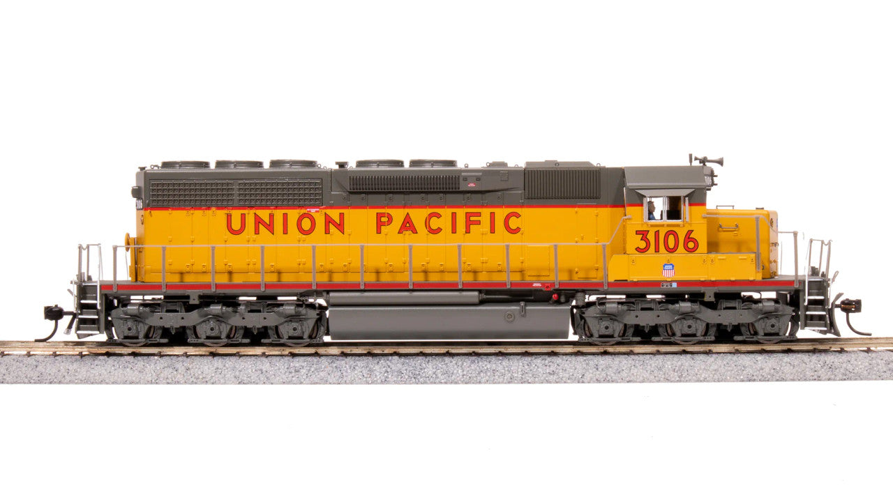 Broadway Limited HO Scale BLI 7649 EMD SD40 UP 3117 Yellow & Gray w/Paragon 4 Sound & DCC