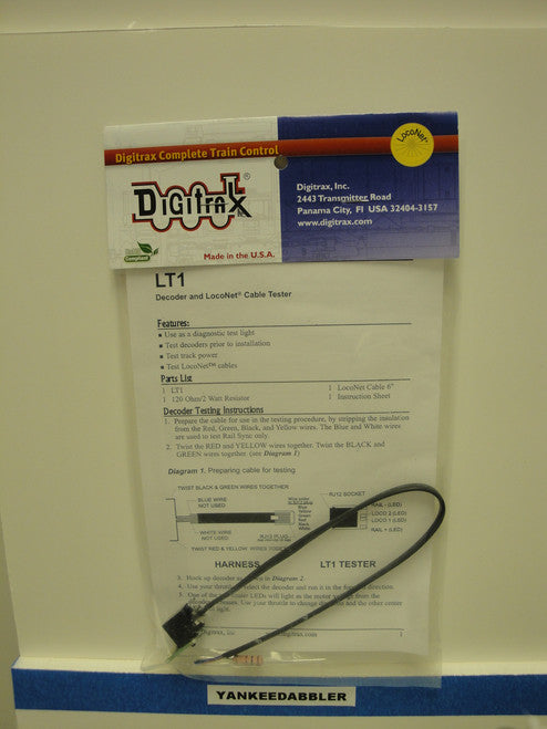 Digitrax LT1 Decoder and LocoNet Tester for All Scales - Part Number 245 - LT1