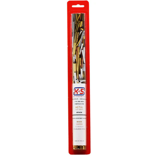 K&S Precision Metals 3408 Random Metal Pieces Bundle