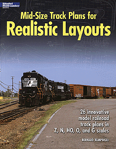 Kalmbach Publishing Co's 12424 Mid - Sized Track Plans for Lifelike Layouts