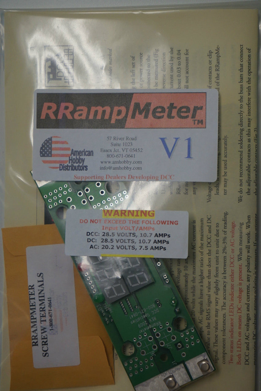 DCC Specialties 246-RRAMPMETER V1 - High-Precision RRampmeter Circuit Module for All Scales in Model Railroading