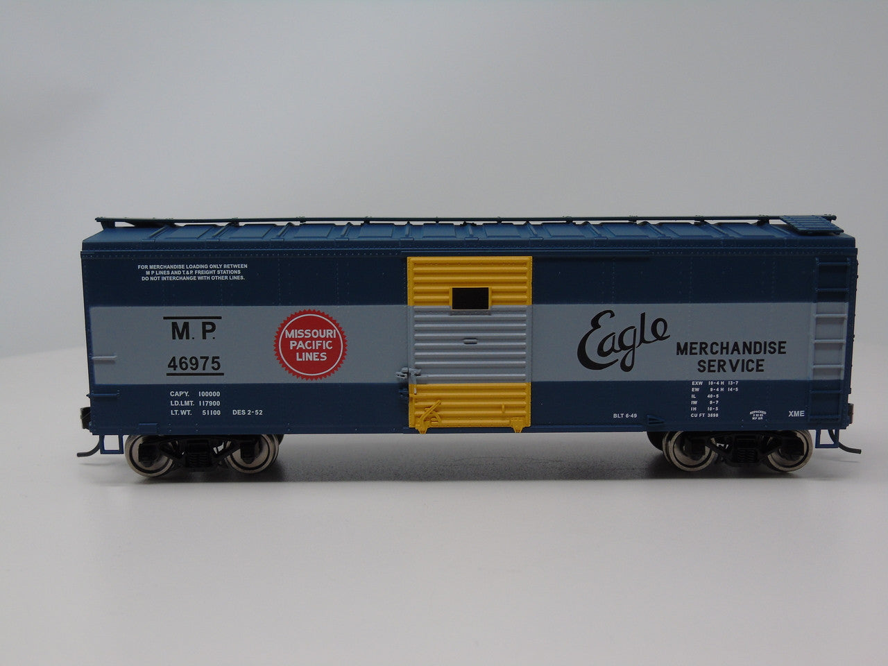HO Scale 40' Boxcar Bowser 42450 Missouri Pacific #46975