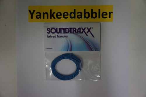 Soundtraxx Ultra-Flexible 30AWG Blue Electrical Wire Suitable for All Scales, Part Number 678-810148