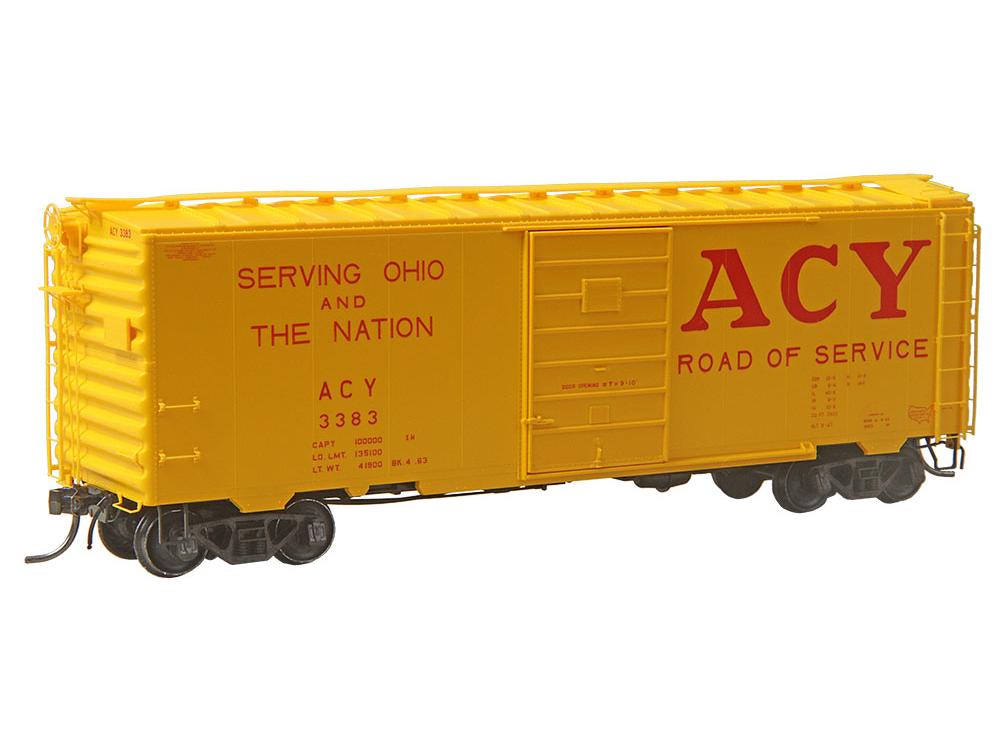 HO Scale Kadee 4339 40' PS-1 Boxcar ACY Akron Canton & Youngstown #3383