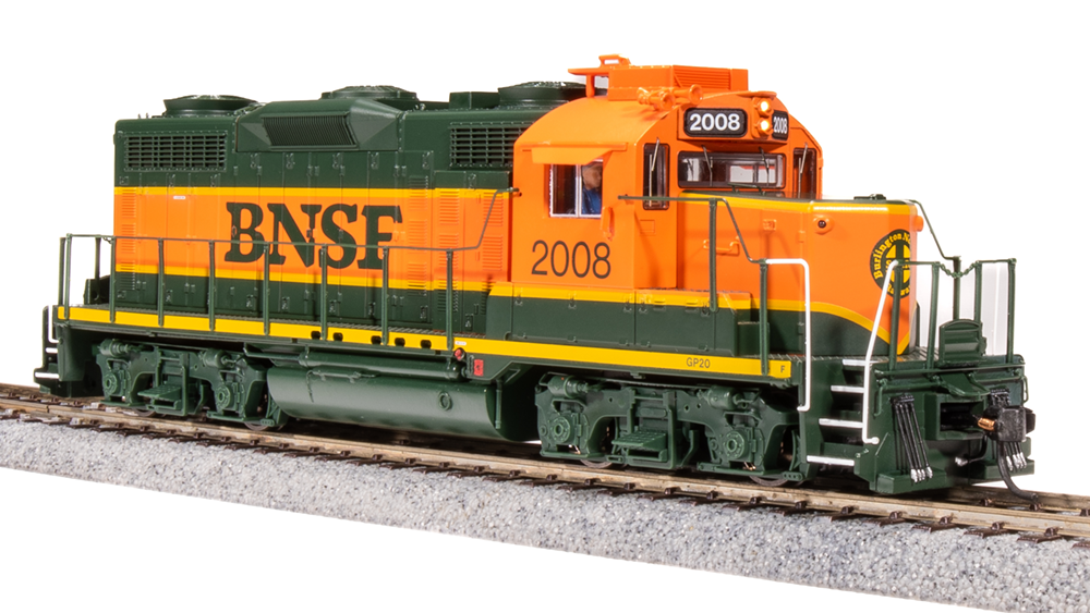 Broadway Limited HO Scale BNSF #2008 GP20 Heritage I, Paragon 4 Sound & DCC