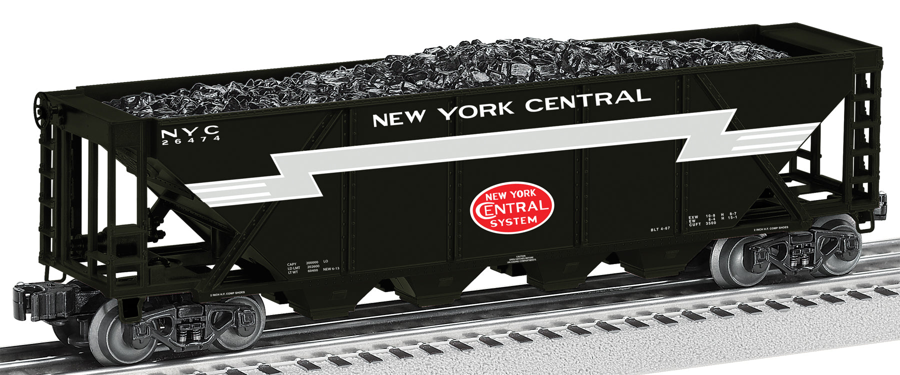Lionel O Scale New York Central NS Heritage Quad Hopper Model Train Car