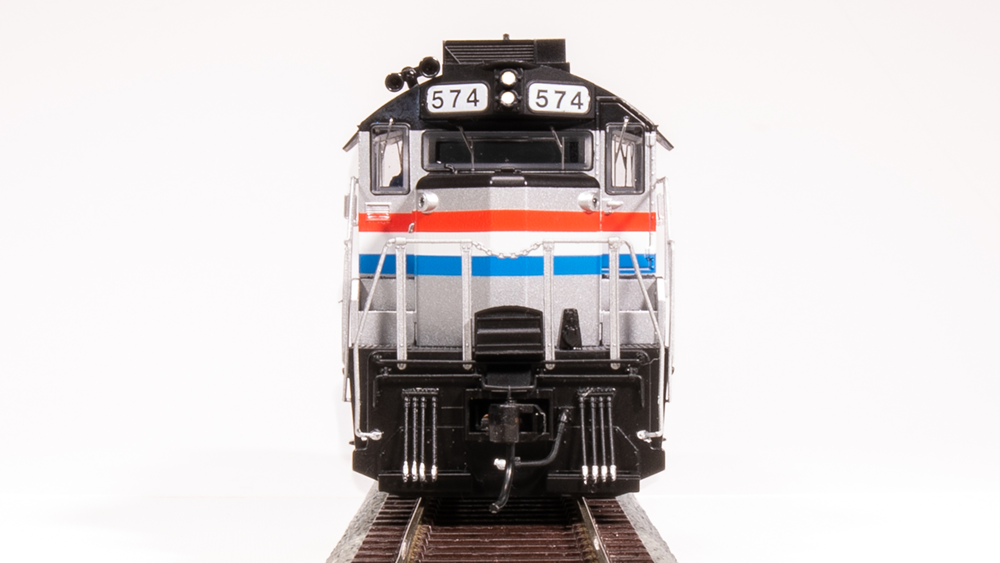 Broadway Limited HO Scale BLI 7472 GP20 AMTK Locomotive #574, Phase 3 Scheme Paragon 4 with Sound and DCC Functionality
