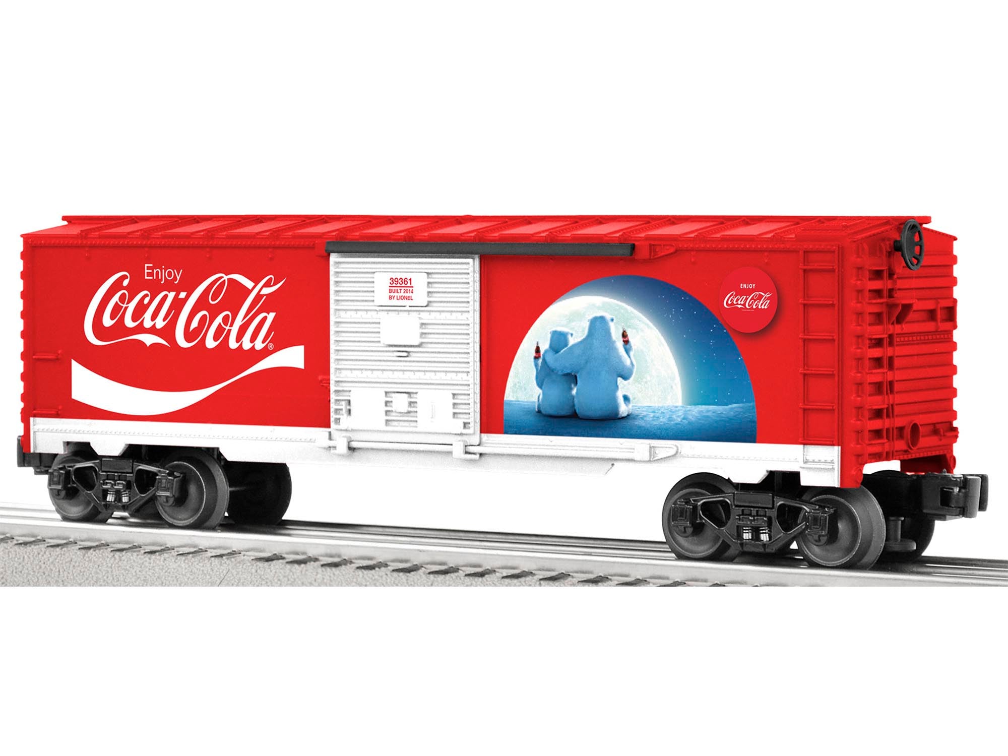 Lionel O Scale Coca - Cola COKE® Polar Bear Themed Boxcar Model Train Accessory