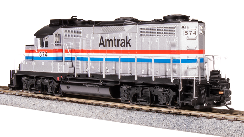 Broadway Limited HO Scale BLI 7472 GP20 AMTK Locomotive #574, Phase 3 Scheme Paragon 4 with Sound and DCC Functionality