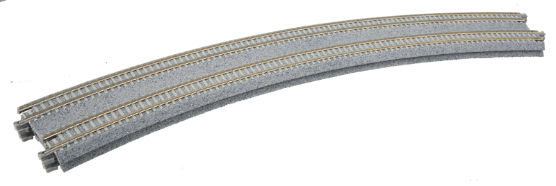 Kato 20185 N Scale 2-Piece 45º Double Track Superelevated Curve with 480mm/447mm Radius