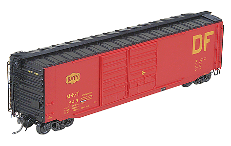 HO Scale Kadee 6724 Red 50' PS1 Boxcar - Missouri Kansas Texas #949