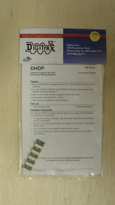 Digitrax DC Dummy Plugs (HO Scale) - 5 Pack, Part # 245 - DHDP