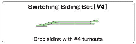 Kato N Scale V4 Switching Siding Set Unitrack Model Railway Track Set, Product Number 20863