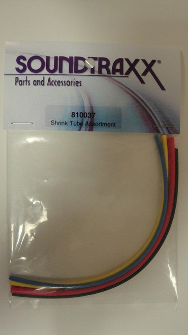 Soundtraxx Shrink Tube Assortment Set: 6 Pieces of Different Diameter Tubes (All Scales) - Part Number 678 - 810037