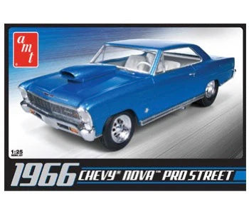 1/25 Scale AMT 636 1966 Chevy Nova P4o Street Model Building Kit