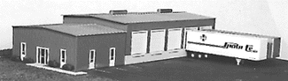 Micro Engineering 55 - 002 N - Scale Transworld Truck Terminal Model Part #255 - 55002 for City Industrial Parks