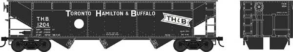 Bowser 42320 70-Ton Offset Hopper Model Train Car for TH&B - Toronto Hamilton & Buffalo #1226 (HO Scale), Part 6 - 42320