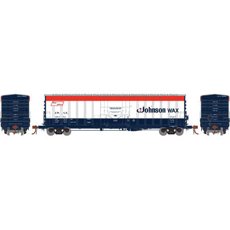 Athearn HO Scale NACC 50' Box Car JWAX - Johnson Wax #49072, Part #ATH18423