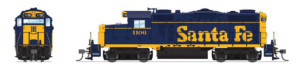 Broadway Limited HO Scale Model Train - BLI 7452 GP20 ATSF Santa Fe #1106 As-Delivered Bookend Paragon 4 with Sound and DCC Functionality
