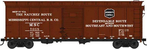 Bowser HO Scale 40-Foot Single Door Boxcar Model - Mississippi Central Railroad #5022 (Part 6-42447)