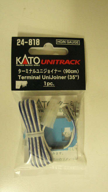Kato HO/N 24 - 818 Terminal UniJoiner with 35 - Foot Leads (1 Pair)