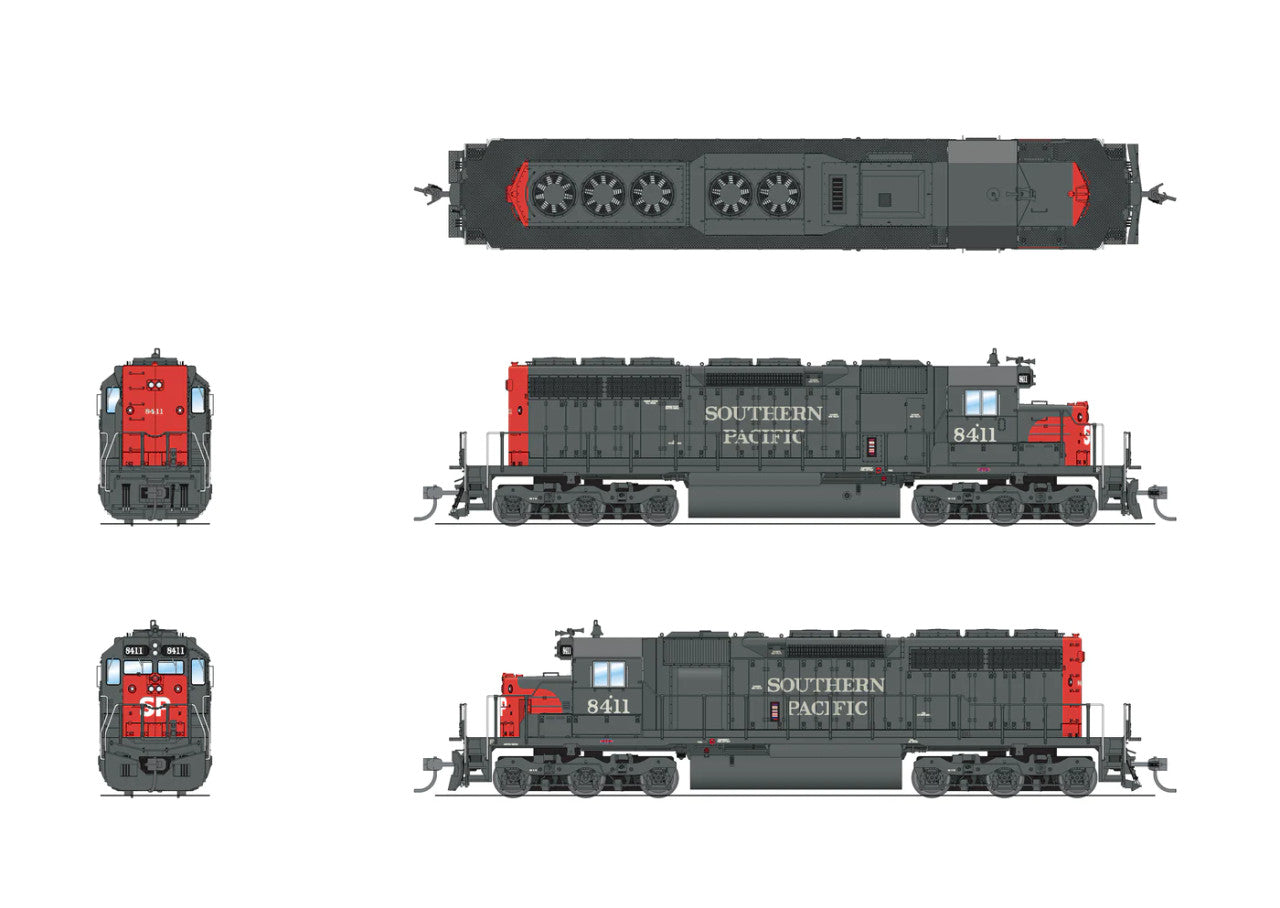 Broadway Limited HO Scale BLI 7647 EMD SD40 SP 8436 with Paragon 4 Sound & DCC