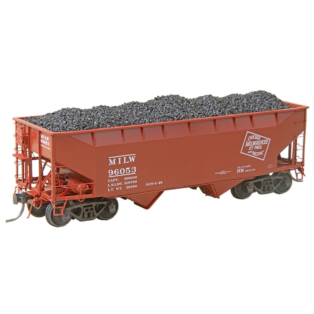 Kadee 7528 HO Scale 50 Ton 2 - Bay Hopper Milwaukee MILW #96053