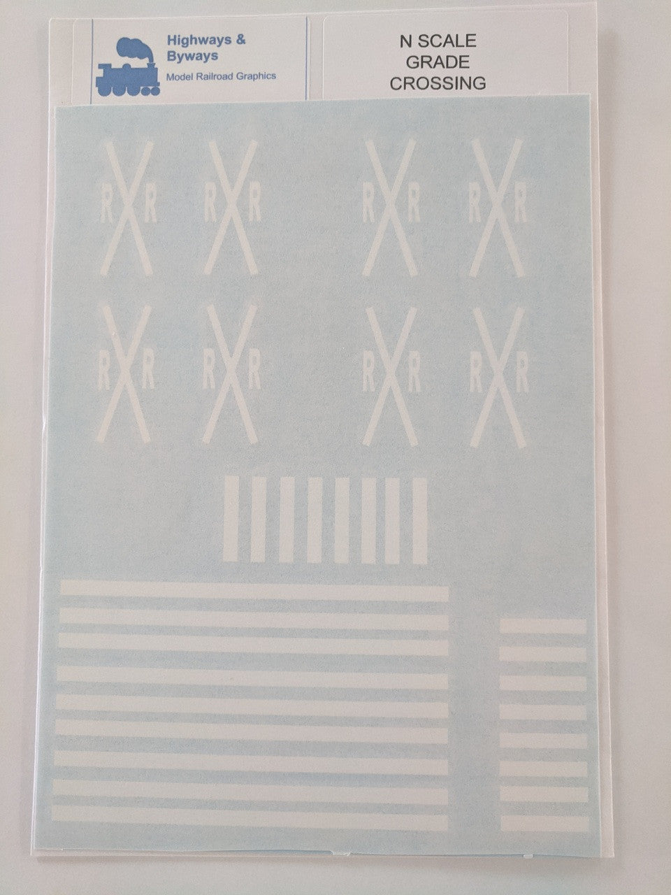 N Scale 71 - 1 Highways & Byways Grade Crossings Graphic Decals