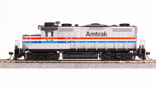 Broadway Limited HO Scale BLI 7472 GP20 AMTK Locomotive #574, Phase 3 Scheme Paragon 4 with Sound and DCC Functionality