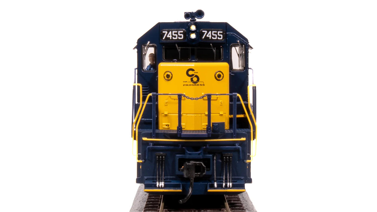 Broadway Limited HO Scale Model Train - BLI 7633 EMD SD40 Diesel Locomotive, C&O 7462, Blue with Yellow Color Scheme, Paragon 4 with Sound and DCC Functionality