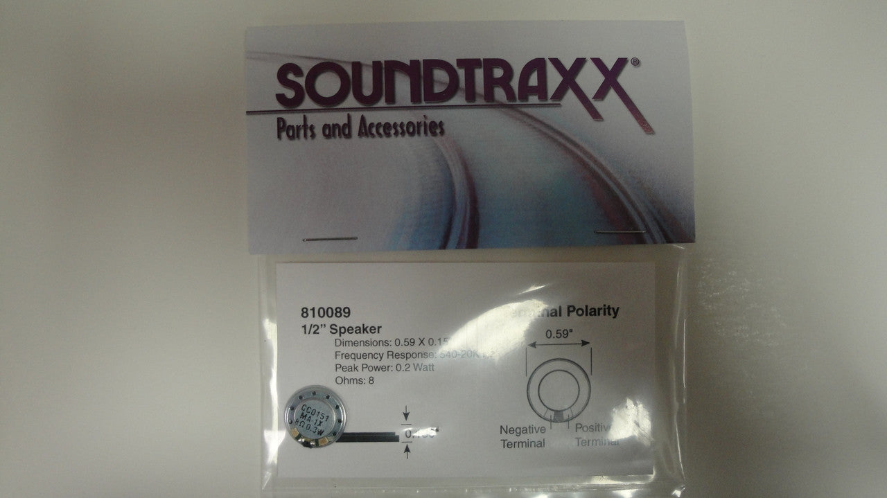 Soundtraxx 15mm Round, 8 Ohm High-Output Speaker for All Scales, Part # 678 - 810089