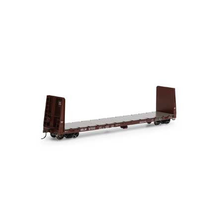 Athearn ATH17074 HO Scale 60-Foot Bulkhead Flat Car, Milwaukee Road #67232 Model Train Accessory