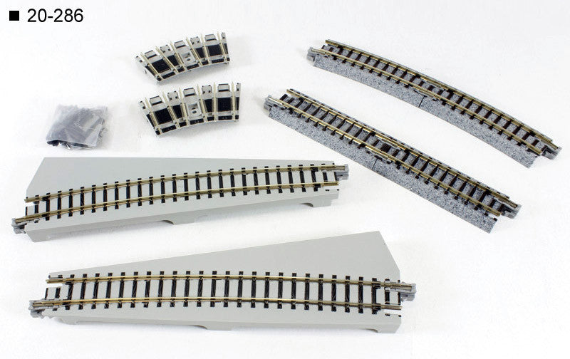 N Scale Kato 20-286 Curved Unitrack Turntable Extension Track Set