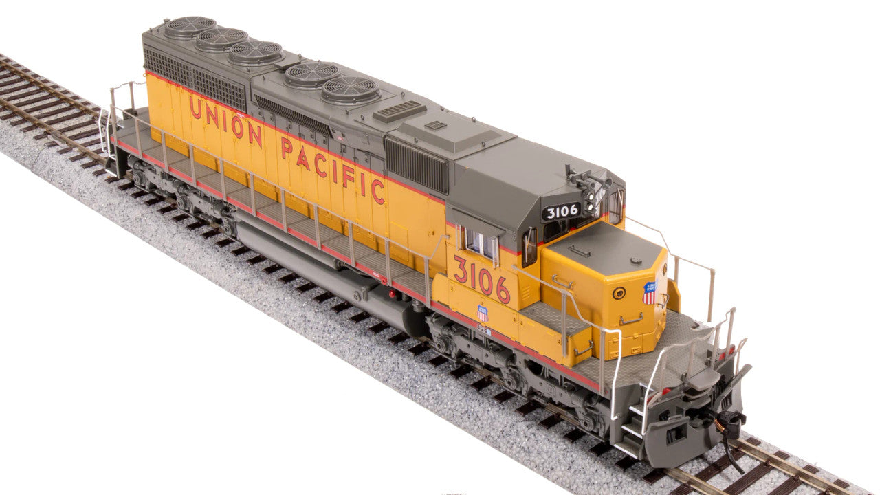 Broadway Limited HO Scale BLI 7648 EMD SD40 UP 3106 Yellow & Gray w/Paragon 4 Sound & DCC