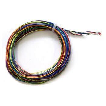 Digitrax Dcdr 9-Conductor 32AWG Stranded Decoder Wire, 10-Foot Length, HO Scale, Part # 245-DCDRWIRE