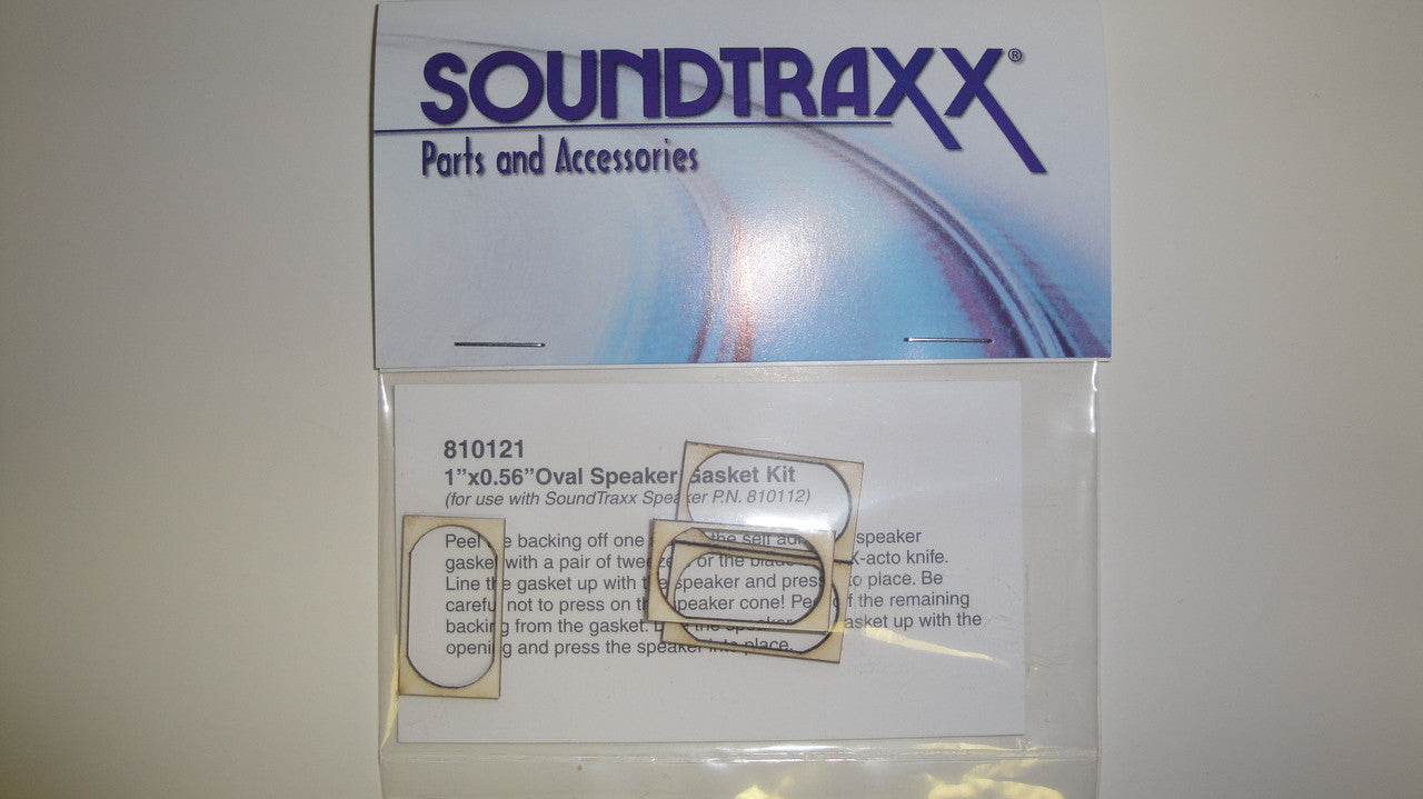 Soundtraxx 810121 Speaker Gasket Kit - 25mm x 14mm Oval Speaker Mounting Solution Suitable for All Scales, Part Number 678 - 810121