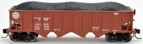 N Scale Bowser 38052 - H21a 4-Bay Hopper PRR Lease Virginian #177239 Model